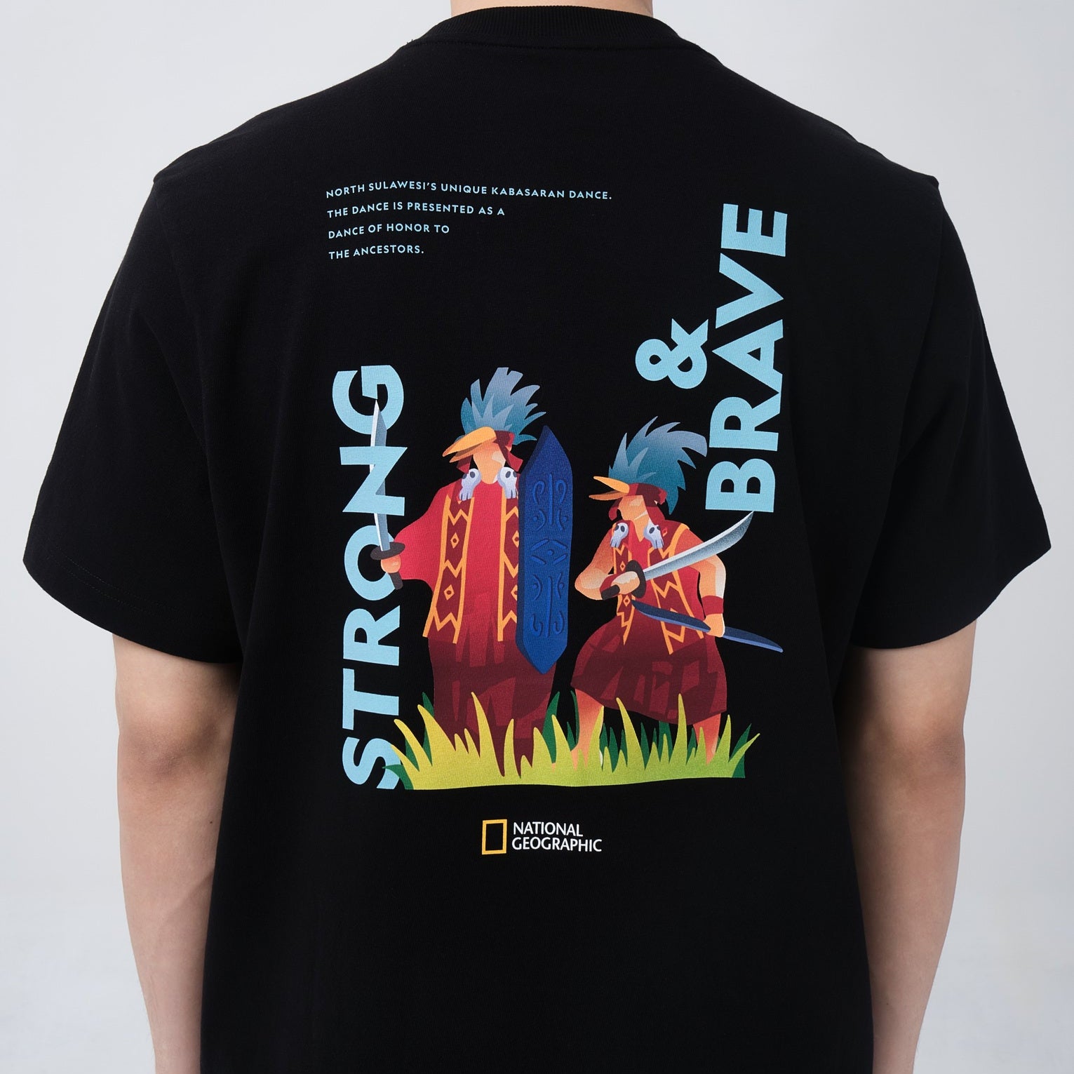 INDONESIA KABASARAN DANCE T-SHIRT (BASIC FIT) BLACK