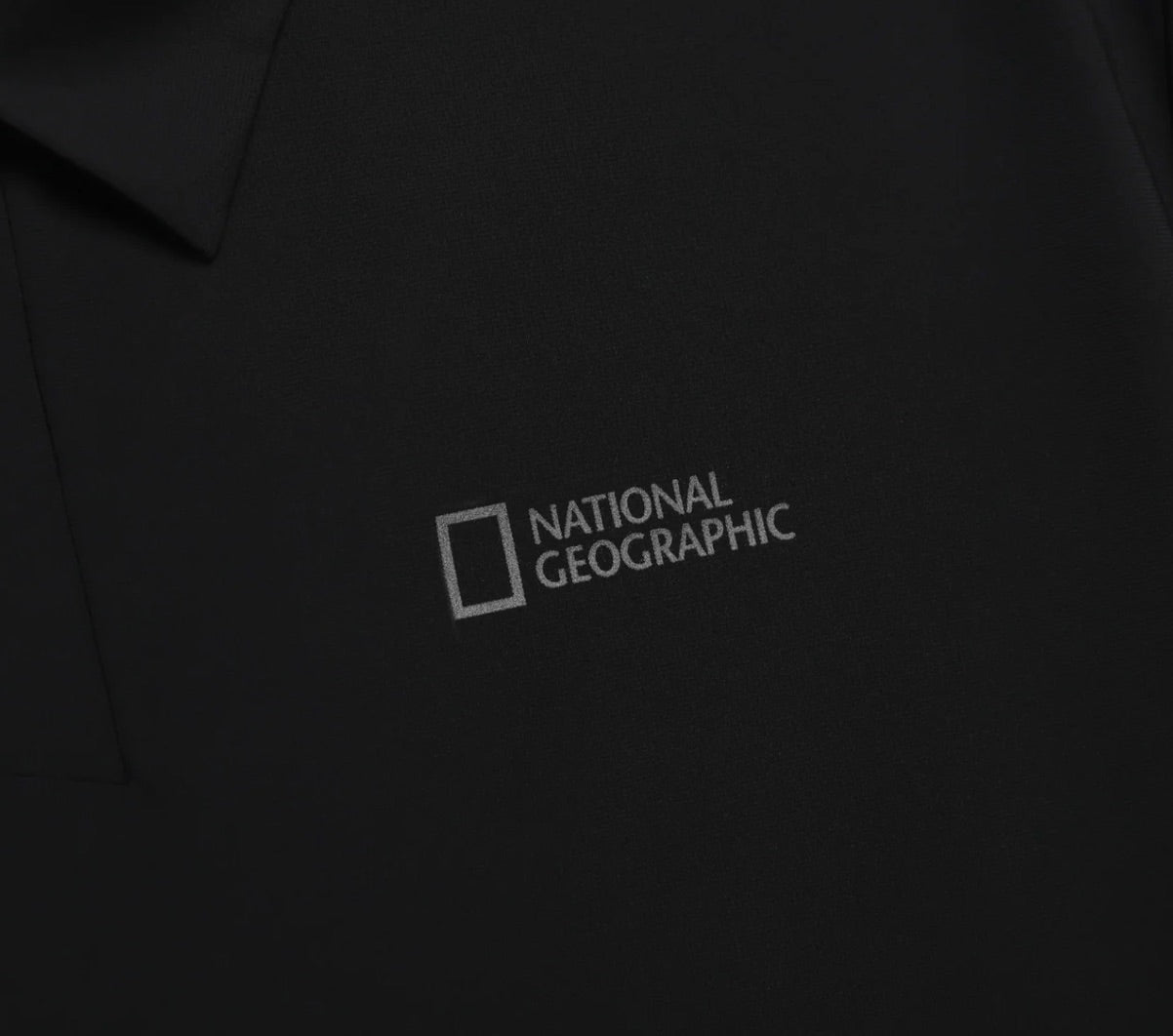 COOLING STRETCH SHORT SLEEVE POLO SHIRT BLACK