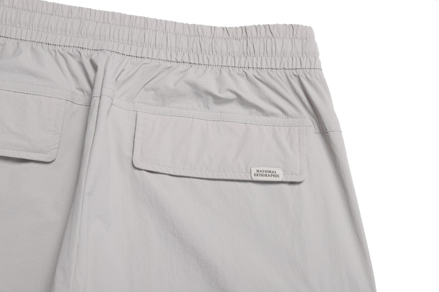 ADELIE STRETCH SEMI LOOSE FIT CARGO JOGGER PANTS L/GREY