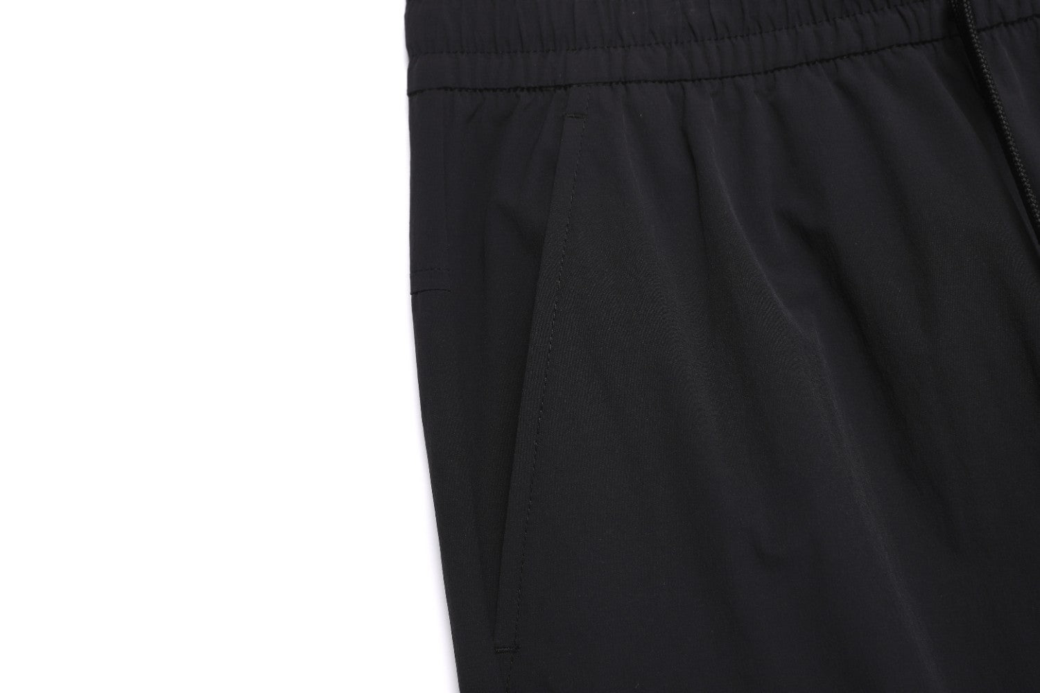 ADELIE STRETCH SEMI LOOSE FIT CARGO JOGGER PANTS BLACK