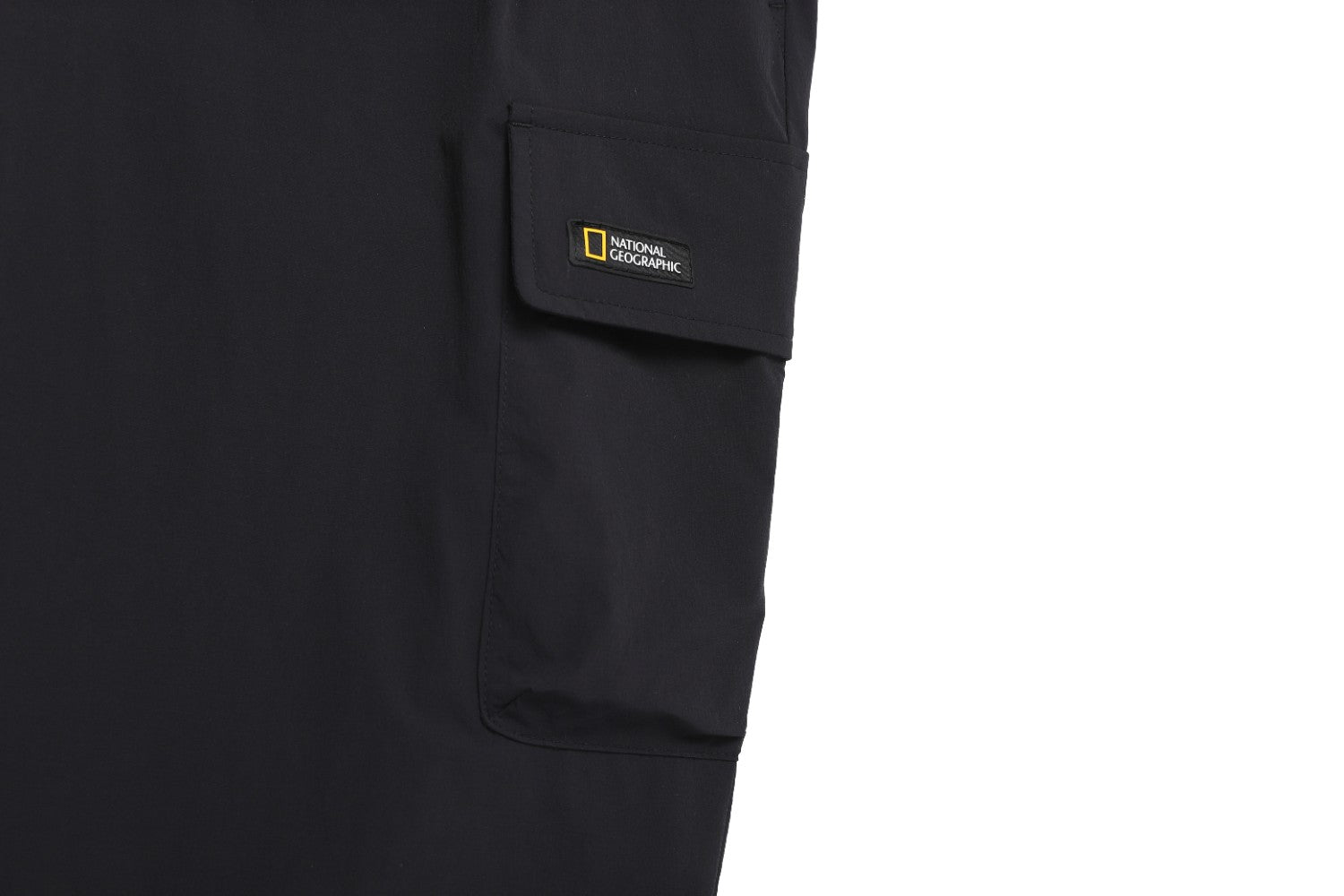 ADELIE STRETCH SEMI LOOSE FIT CARGO JOGGER PANTS BLACK