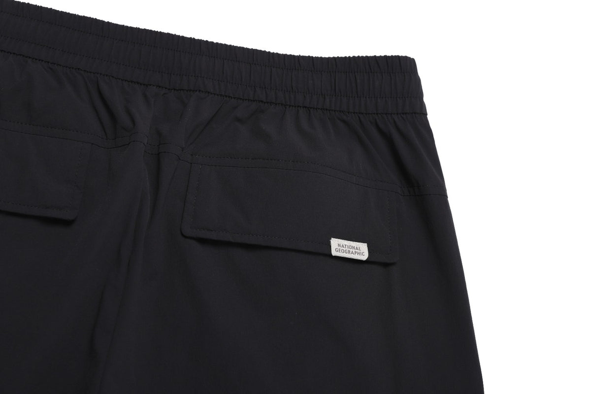 ADELIE STRETCH SEMI LOOSE FIT CARGO JOGGER PANTS BLACK