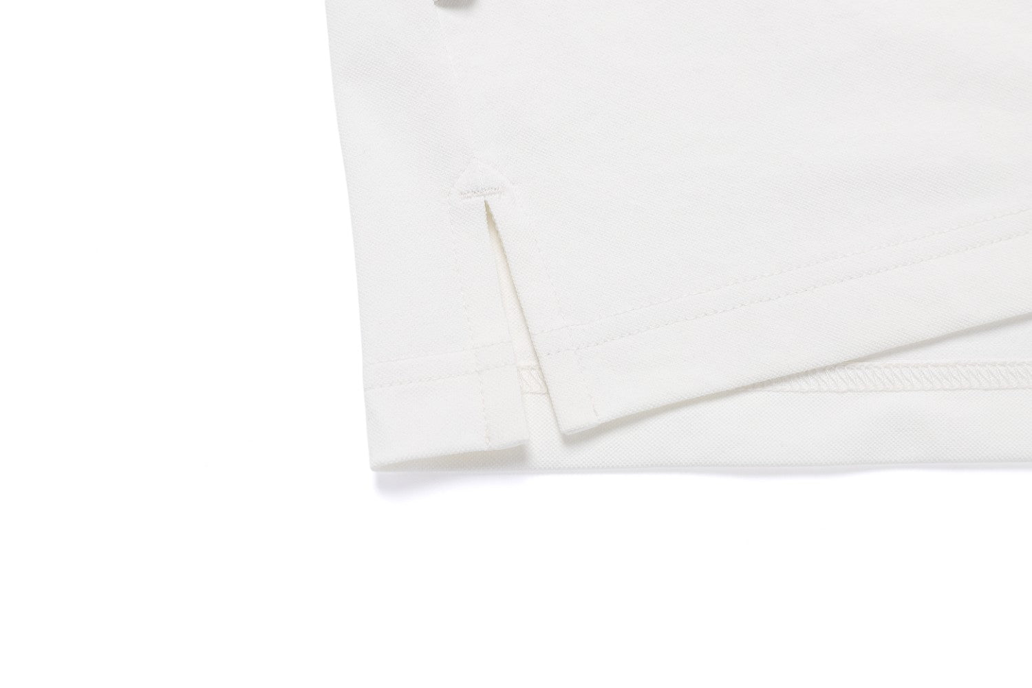 CARIDI PIQUE SHORT SLEEVE COLLAR T-SHIRT O/WHITE