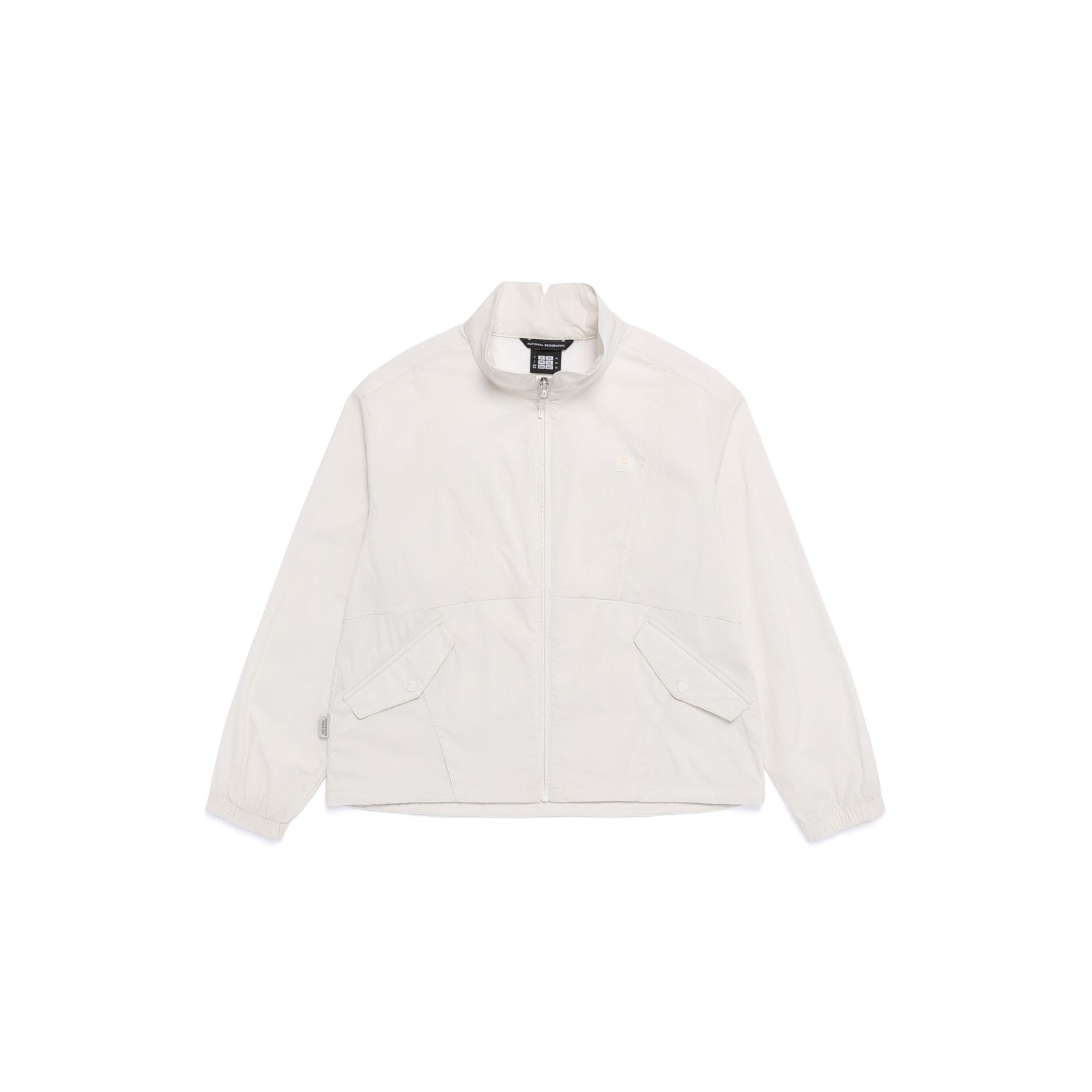 WOMEN'S FINET COOL-TOUCH STAND NECK JUMPER O/WHITE