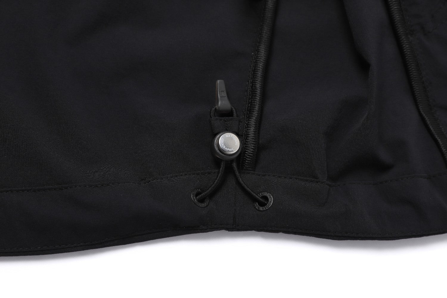 WOMEN'S ADELIE COOL-TOUCH STRETCH OVERFIT HOODED FULL ZIP-UP BLACK