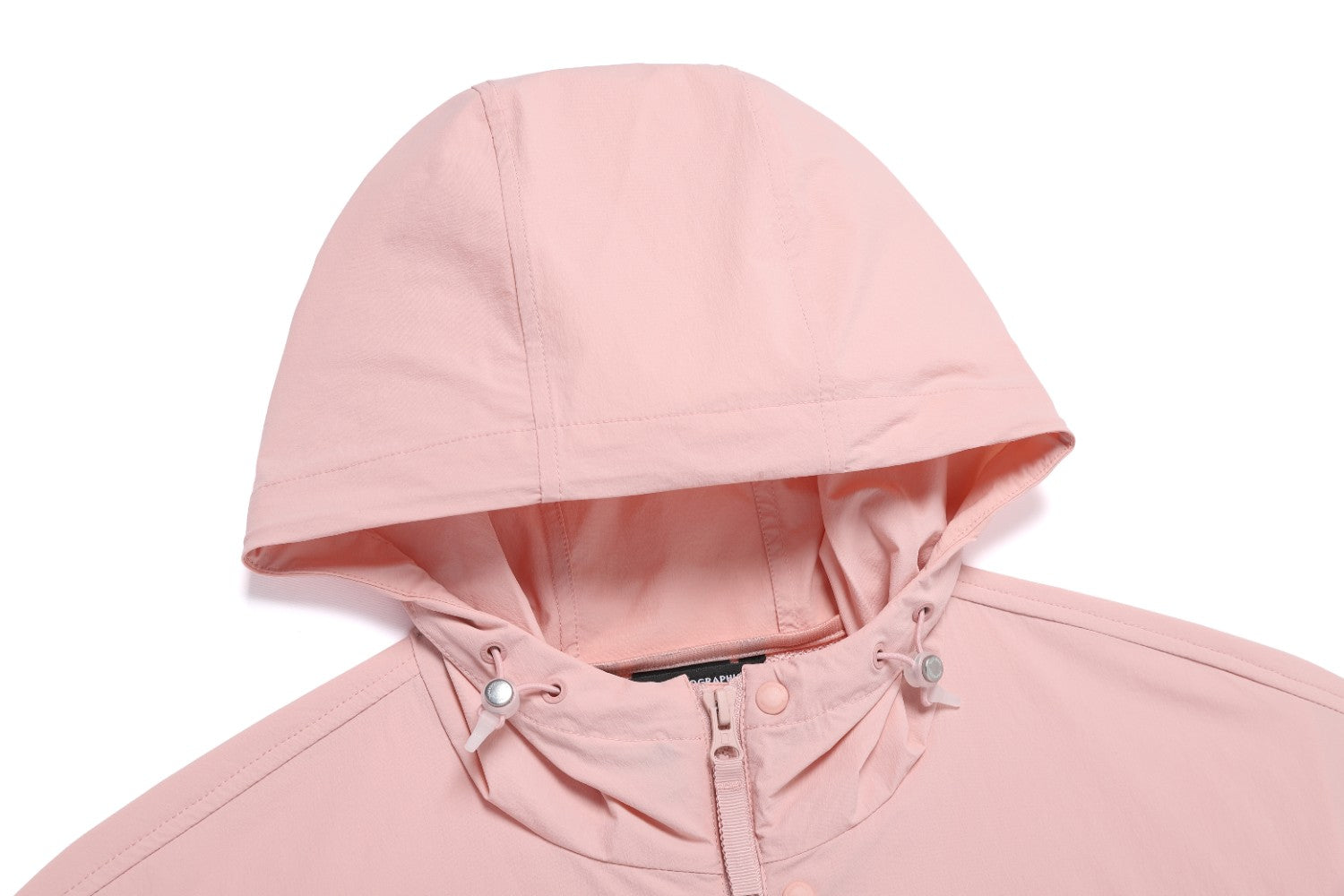WOMEN'S ADELIE COOL-TOUCH STRETCH OVERFIT HOODED FULL ZIP-UP SILVER PINK