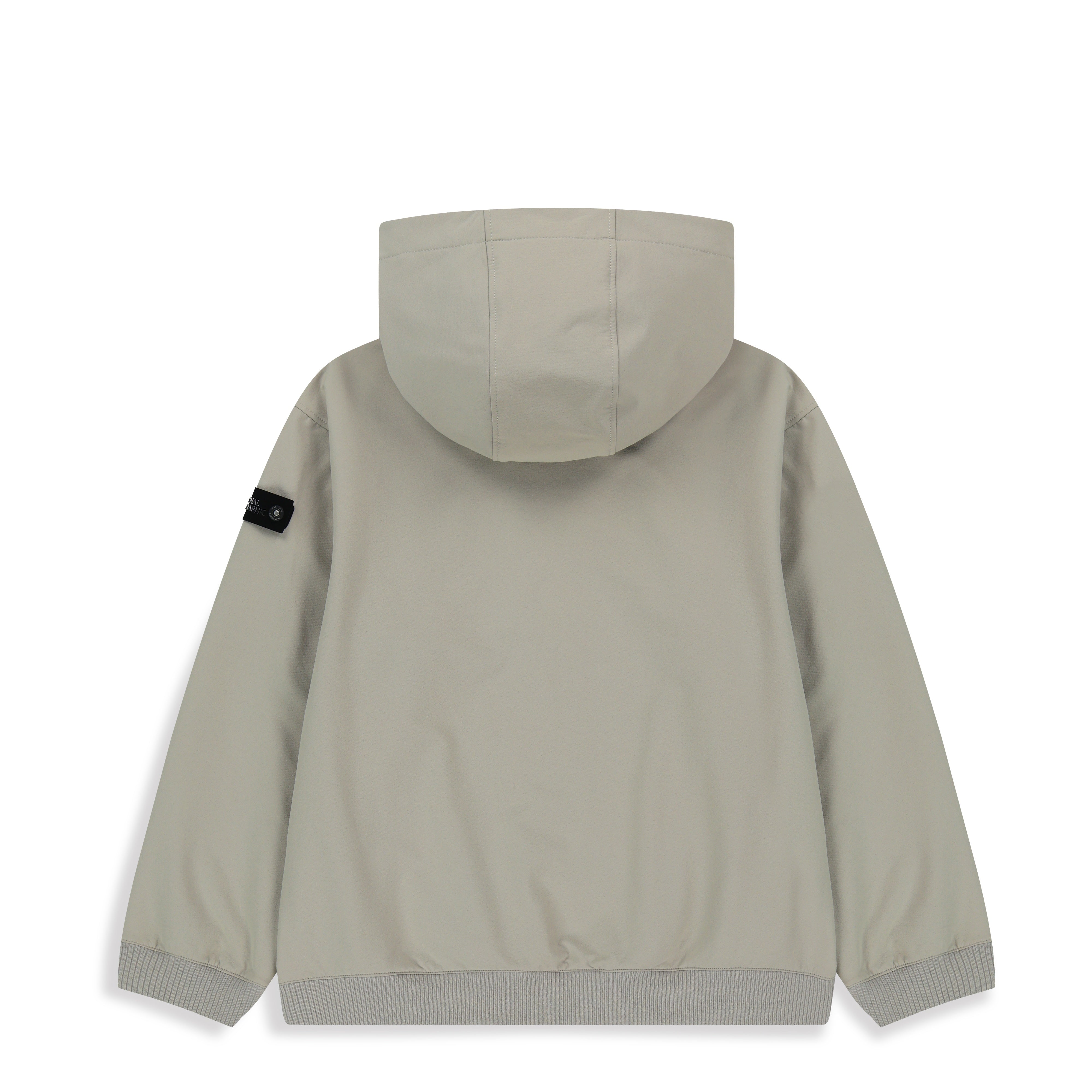 KIDS ADVENTURE ARCHELON DOUBLE-WARM HOODIE FULL ZIP UP GRAY BEIGE