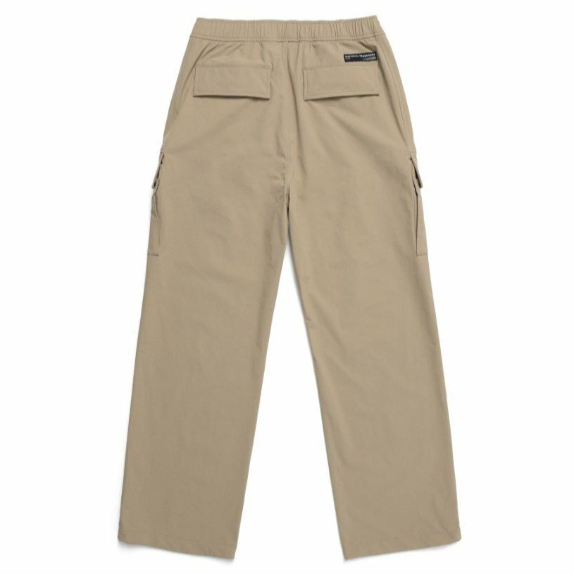 ARCHELON STRETCHED WOVEN STRAIGHT PANTS L/KHAKI