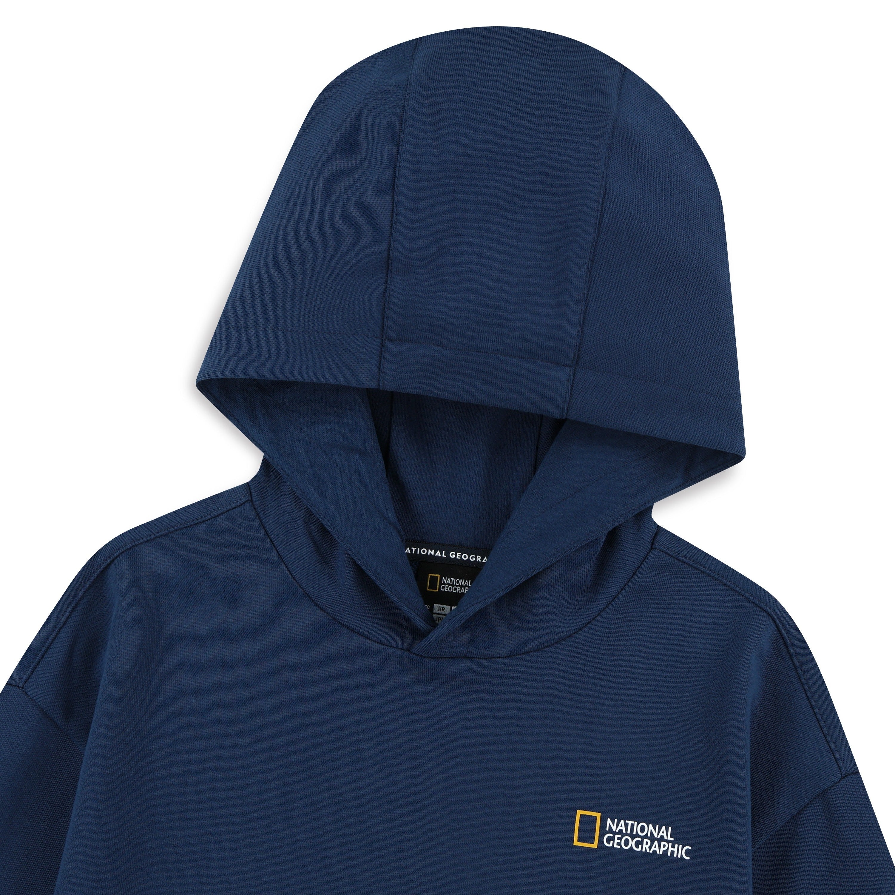 KIDS SEASONAL BACKGRAPHIC HOODIE (BRUSHED) NAVY