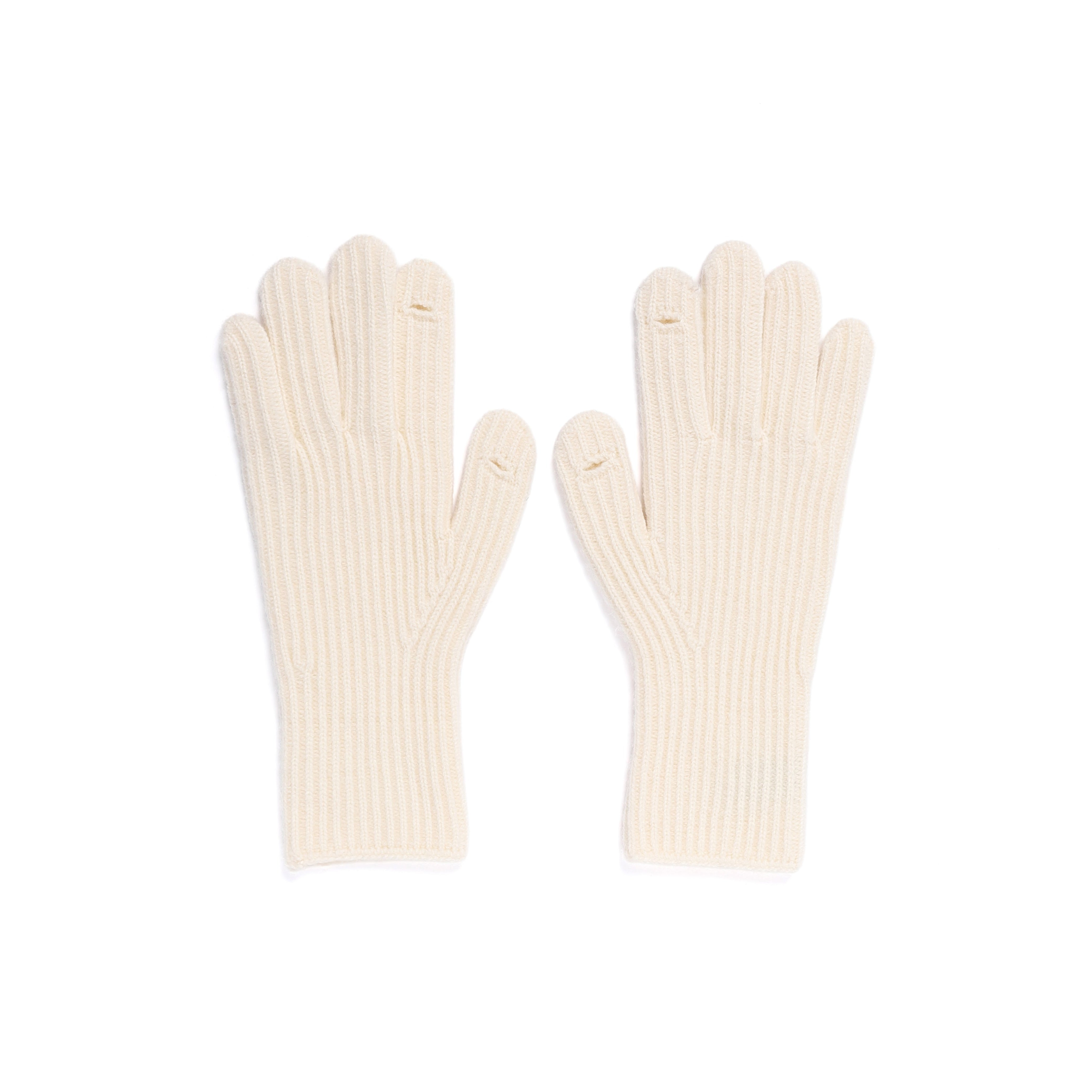COZY KNIT GLOVES IVORY
