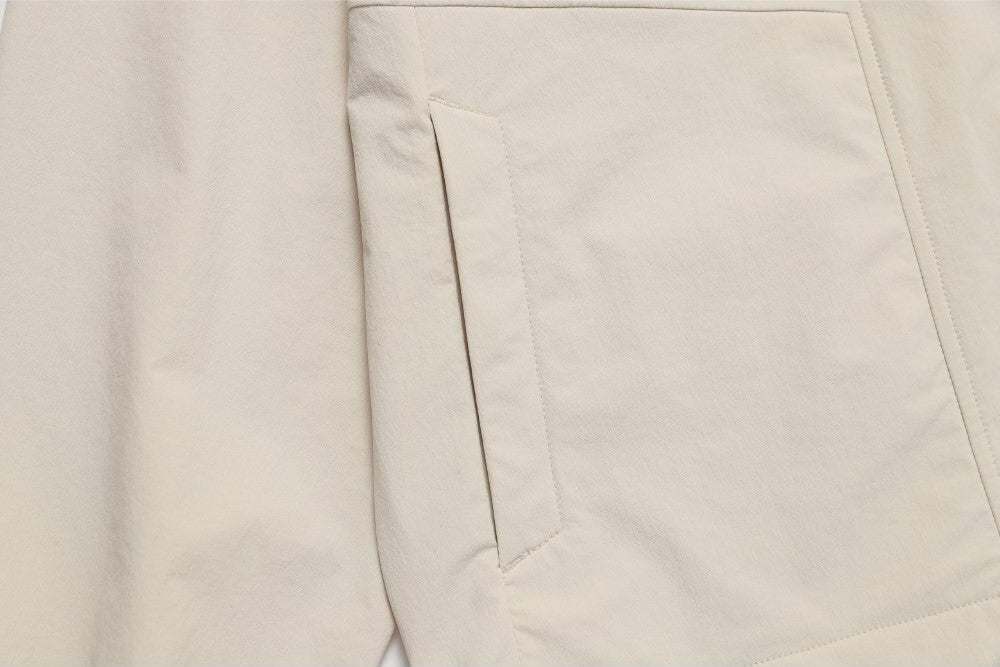 WOMEN'S ARCHELON STRETCHED WOVEN HOODIE ANORAK L/BEIGE