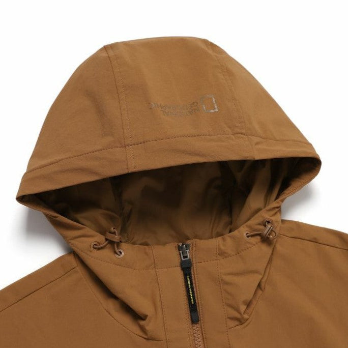 ARCHELON STRETCHED WOVEN ZIP-UP HOODIE S/ORANGE