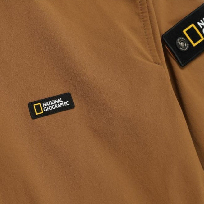 ARCHELON STRETCHED WOVEN ZIP-UP HOODIE S/ORANGE