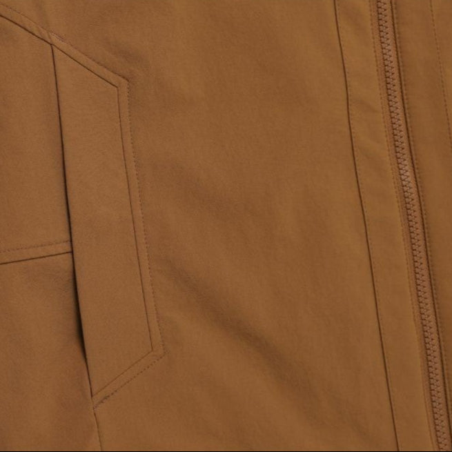 ARCHELON STRETCHED WOVEN ZIP-UP HOODIE S/ORANGE