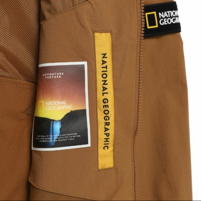 ARCHELON STRETCHED WOVEN ZIP-UP HOODIE S/ORANGE