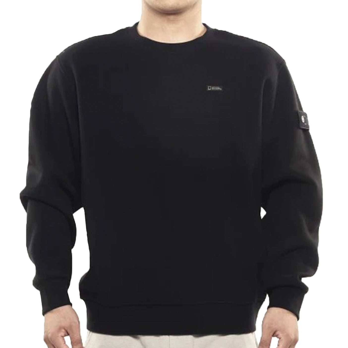 BLUEFFIN LOGO SEMI-OVER FIT SWEATSHIRTS CARBON BLACK
