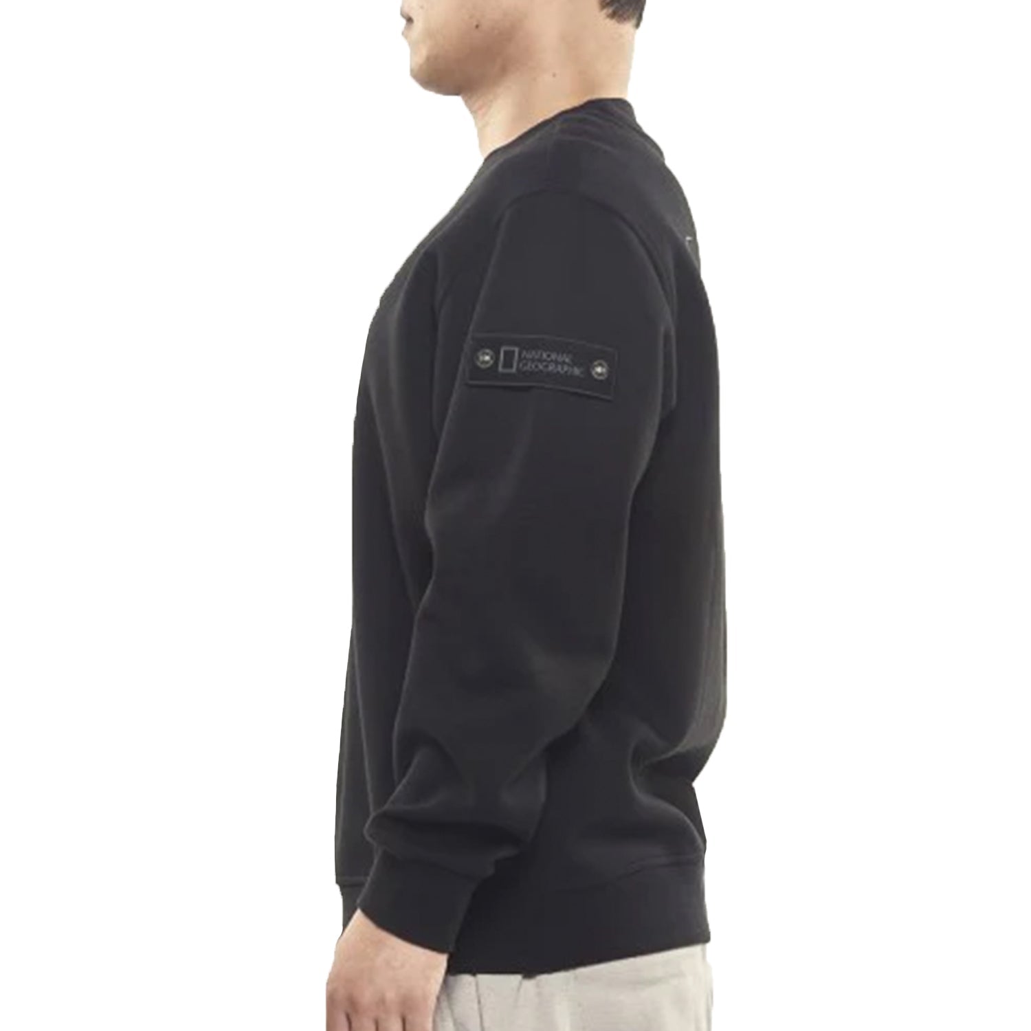 BLUEFFIN LOGO SEMI-OVER FIT SWEATSHIRTS CARBON BLACK