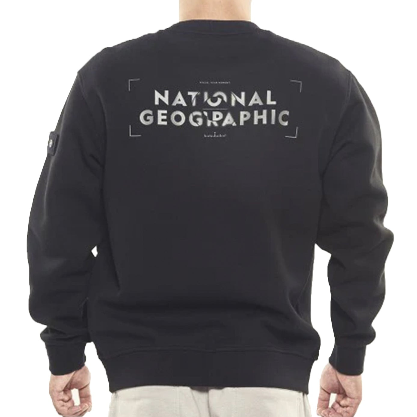 BLUEFFIN LOGO SEMI-OVER FIT SWEATSHIRTS CARBON BLACK