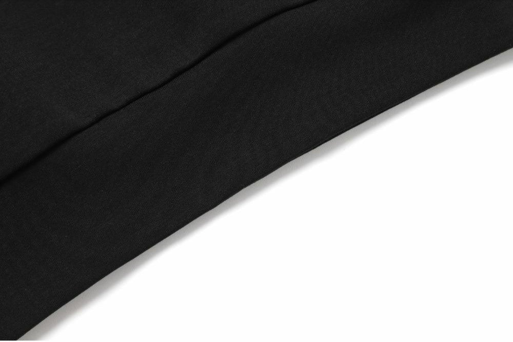 CANI SLEEVE POCKET SMALL LOGO SEMI-OVERFIT SWEATSHIRT CARBON BLACK