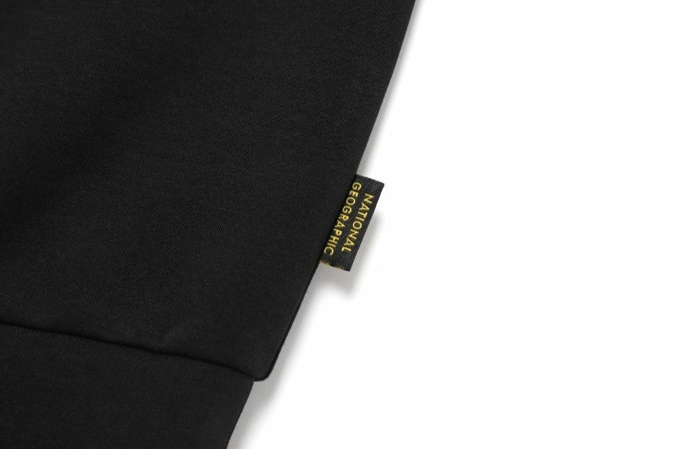 CANI SLEEVE POCKET SMALL LOGO SEMI-OVERFIT SWEATSHIRT CARBON BLACK