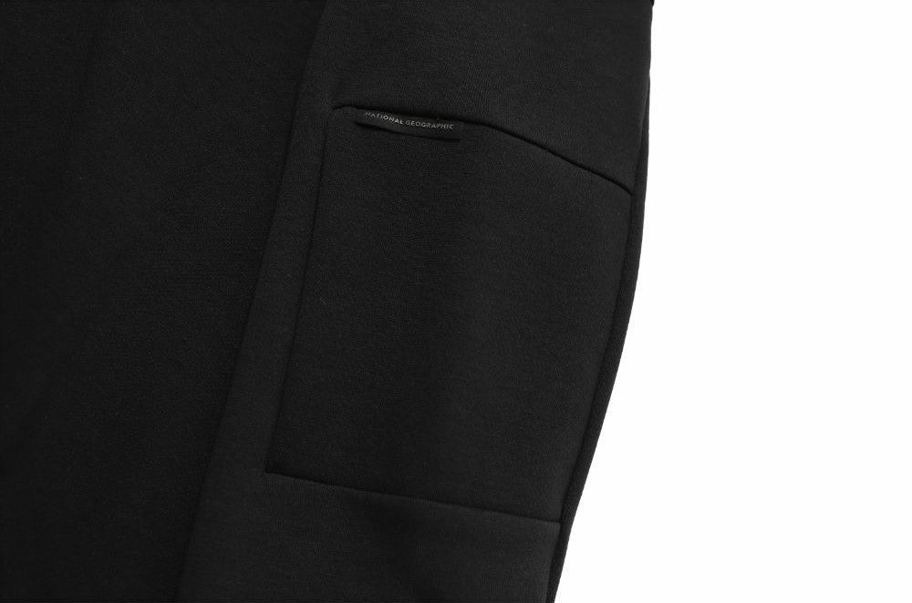 CANI SLEEVE POCKET SMALL LOGO SEMI-OVERFIT SWEATSHIRT CARBON BLACK