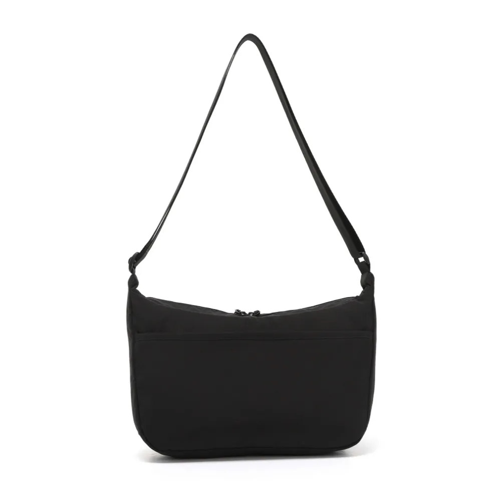 DOUBLE POCKET CROSSBODY BAG BLACK