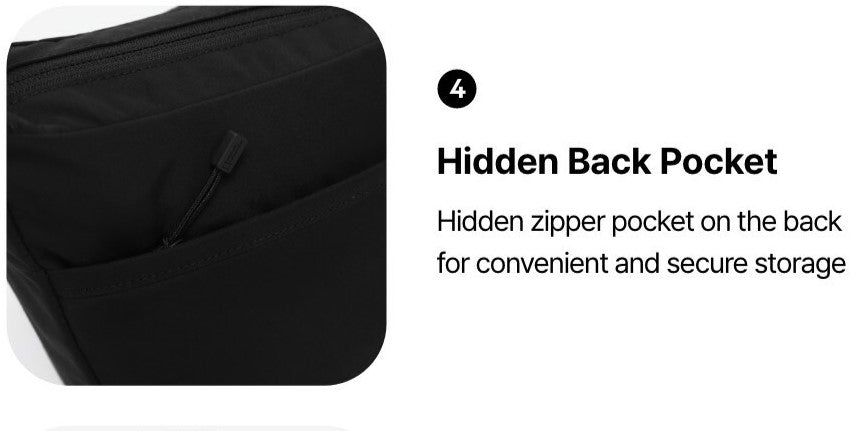 DOUBLE POCKET CROSSBODY BAG BLACK