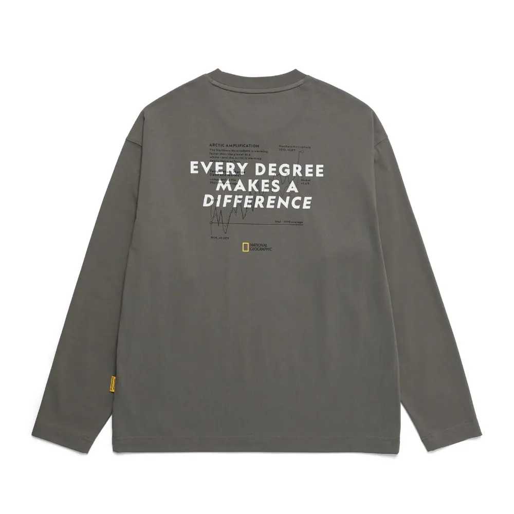 GLACIER CONCEPT GRAPHIC L/TEE STONE GREY