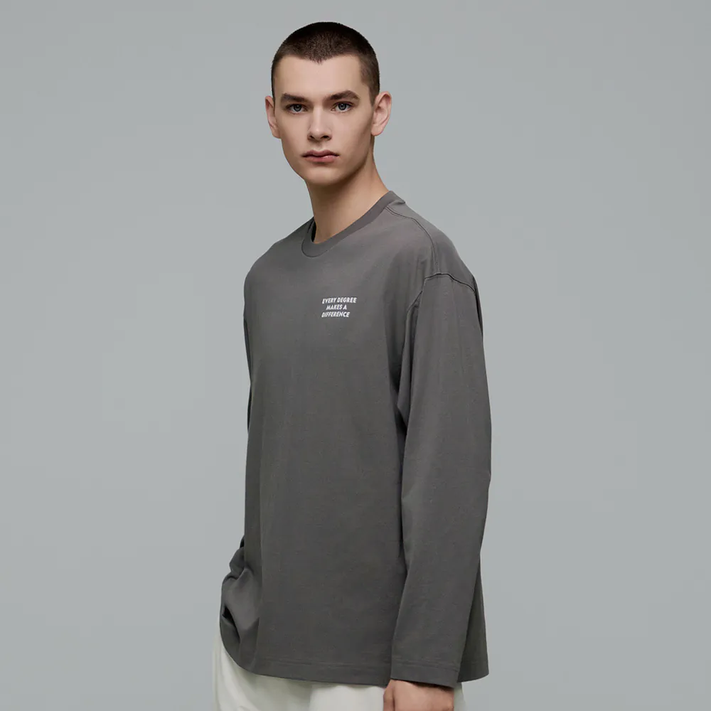 GLACIER CONCEPT GRAPHIC L/TEE STONE GREY