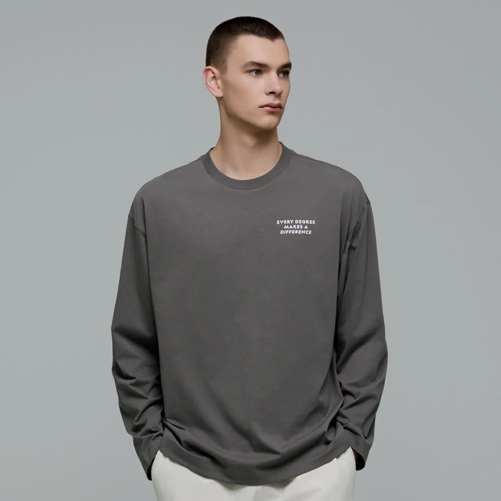 GLACIER CONCEPT GRAPHIC L/TEE STONE GREY