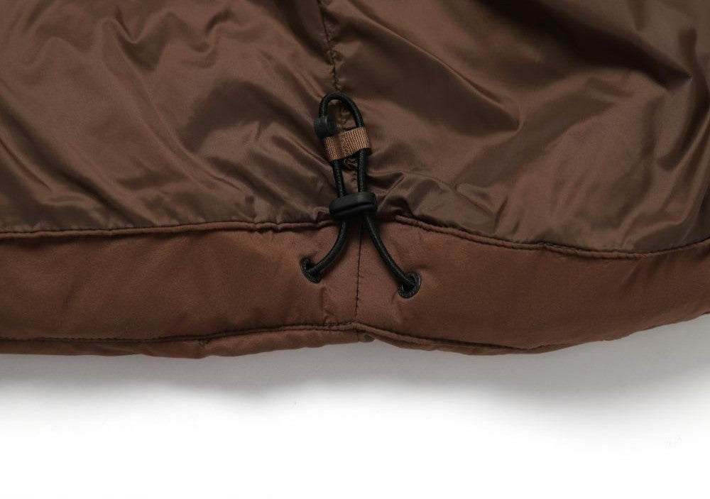 (HUNGARIAN GOOSE DOWN) WOMEN'S GOLDEN MOLE CROPPED HOODIE DOWN JACKET BRICK