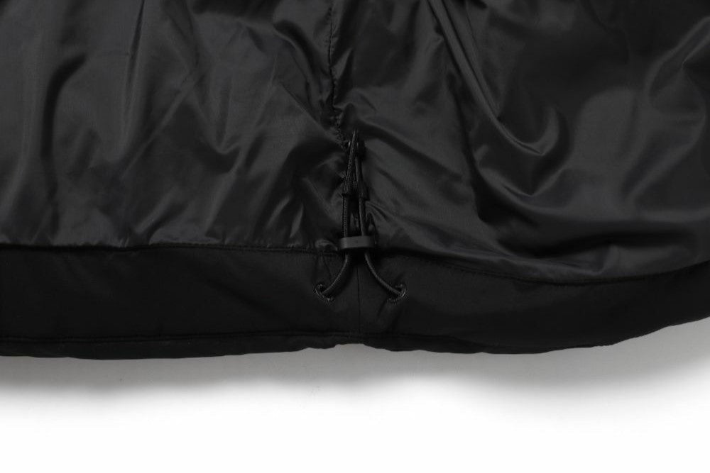 (HUNGARIAN GOOSE DOWN) WOMEN'S GOLDEN MOLE CROPPED HOODIE DOWN JACKET CARBON BLACK