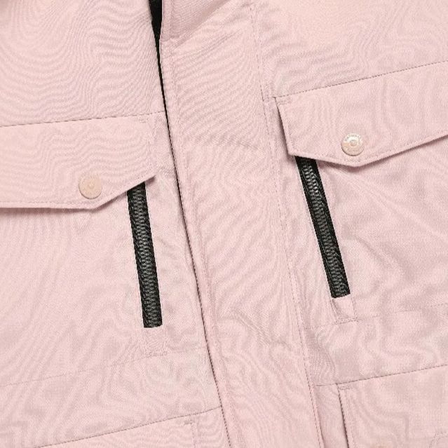 WOMEN'S TARUGA FUR TRIM HOODIE DOWN JACKET INDI PINK
