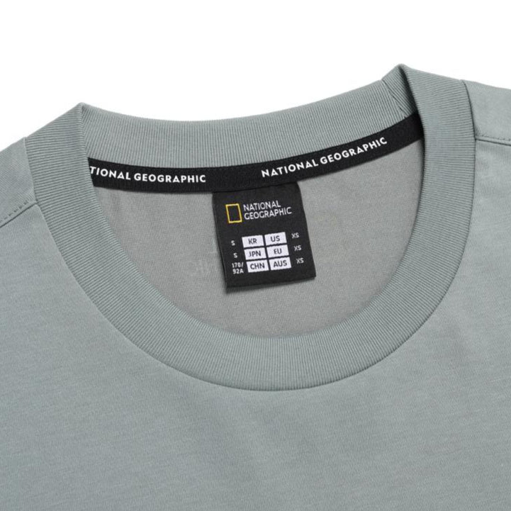 UNISEX SEMI-OVER FIT SUPIMA H/TEE KHAKI GREEN