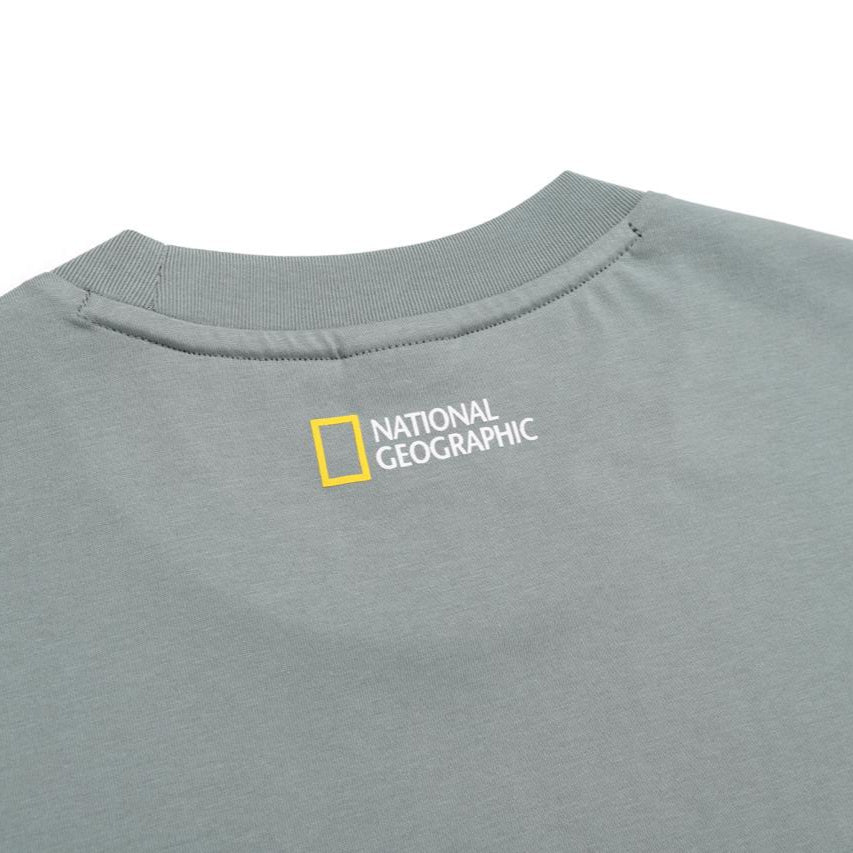 UNISEX SEMI-OVER FIT SUPIMA H/TEE KHAKI GREEN