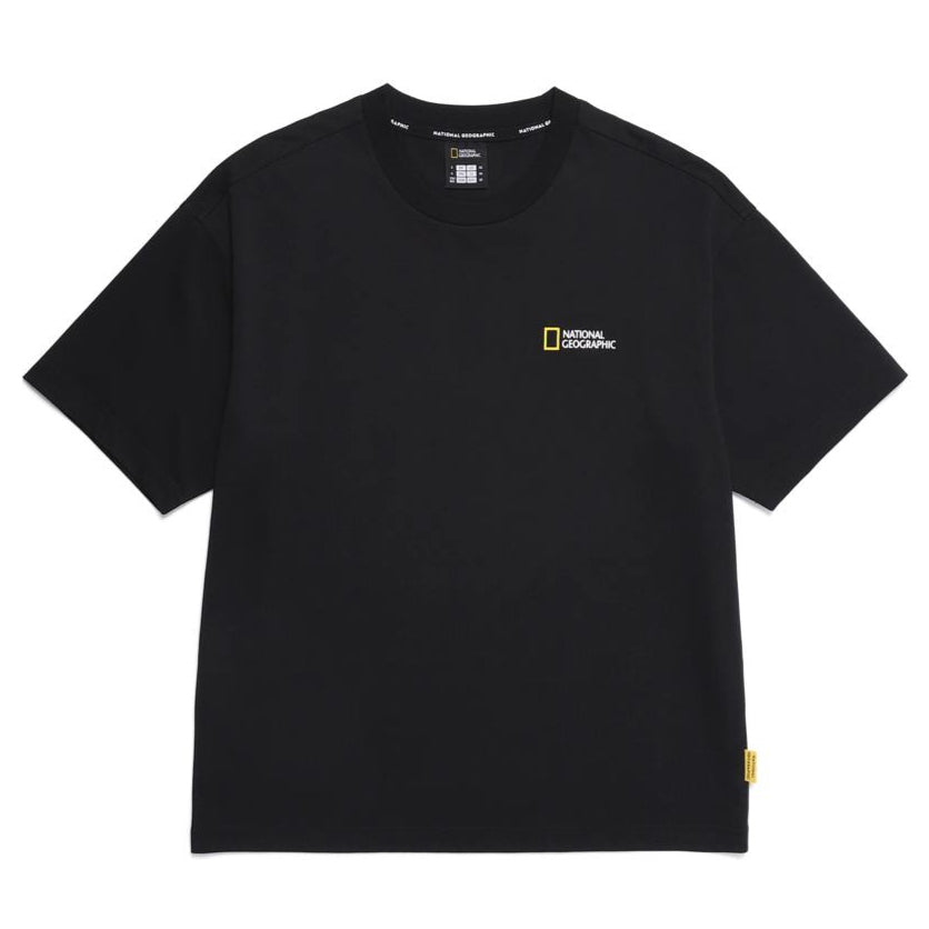 UNISEX SEMI-OVER FIT SUPIMA H/TEE CARBON BLACK