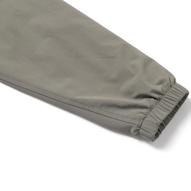 ARCHELON STRETCHED WOVEN ZIP-UP HOODIE LICHEN KHAKI