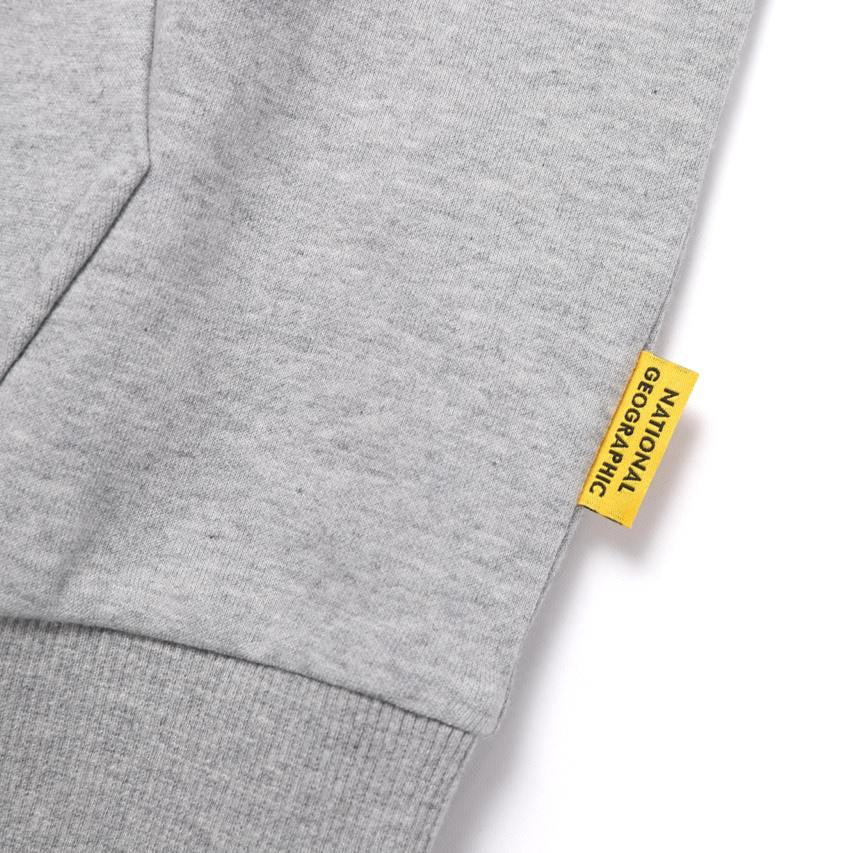 FOLHAS BIG LOGO BASIC FIT HOODIE M/GREY