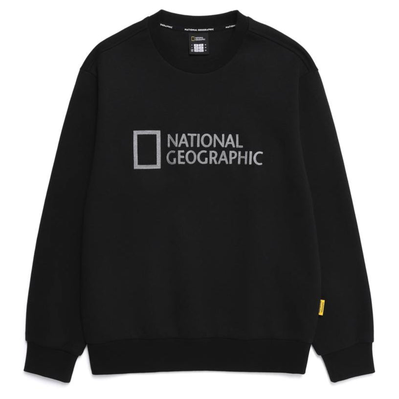 FOLHAS BIG LOGO BASIC FIT SWEATSHIRT CARBON BLACK