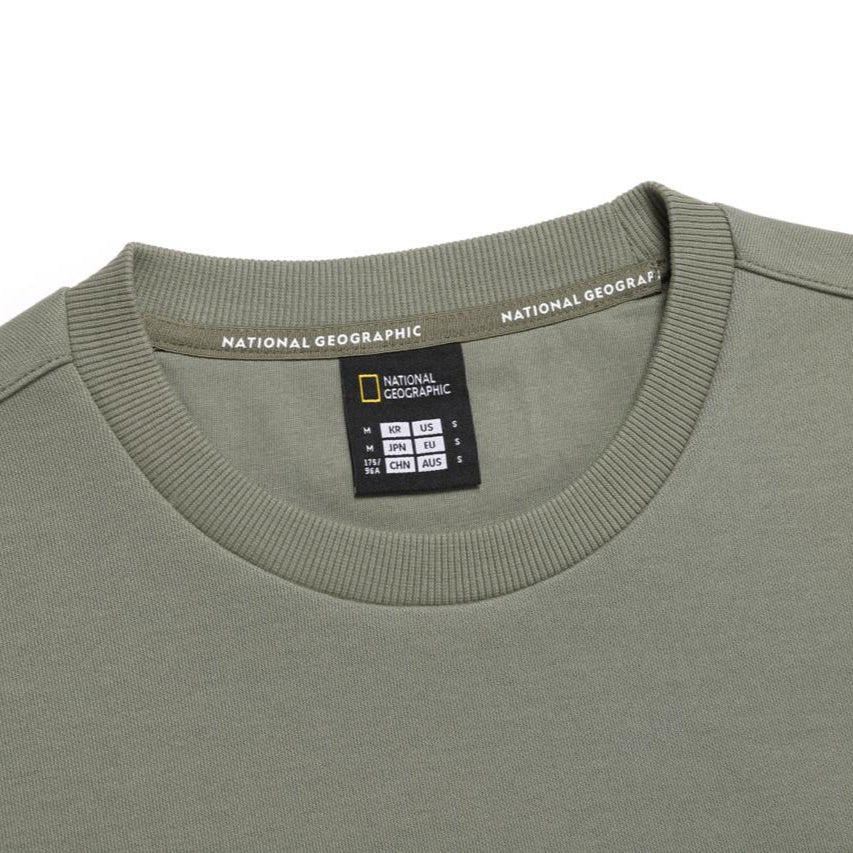 HYBRID SEMI OVER FIT SWEATSHIRT KHAKI