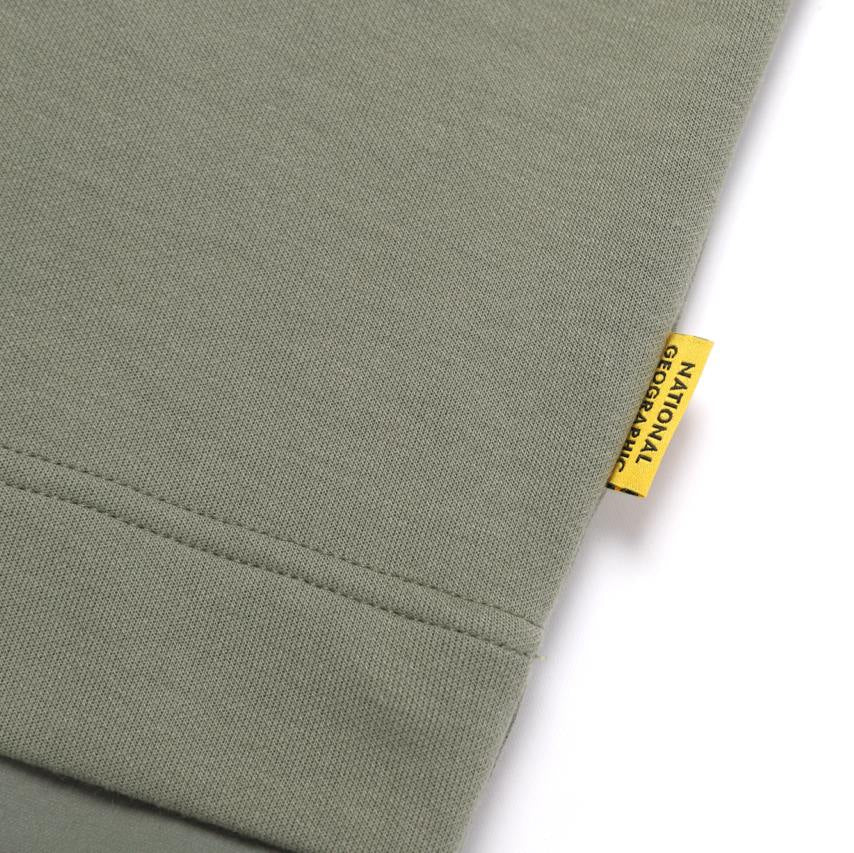 HYBRID SEMI OVER FIT SWEATSHIRT KHAKI