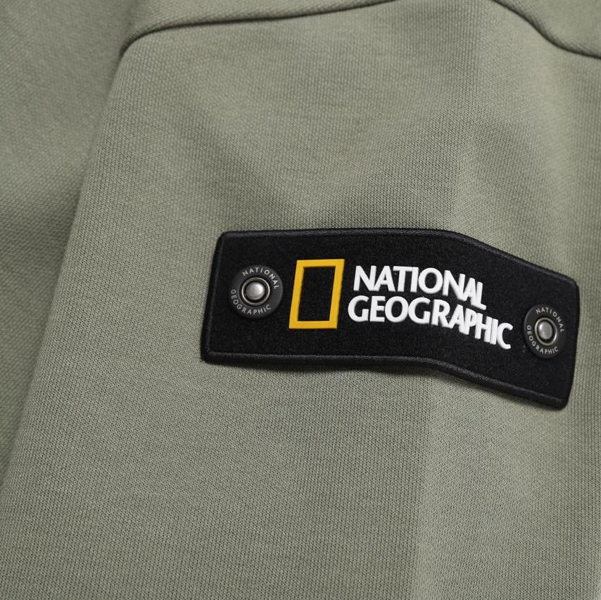 HYBRID SEMI OVER FIT SWEATSHIRT KHAKI