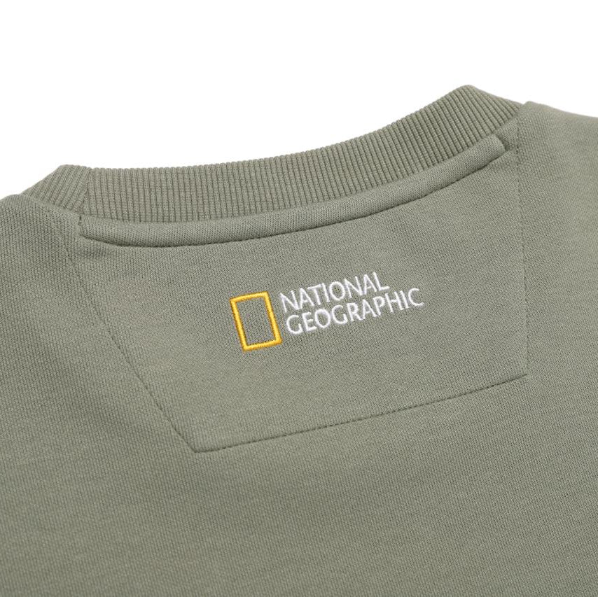 HYBRID SEMI OVER FIT SWEATSHIRT KHAKI