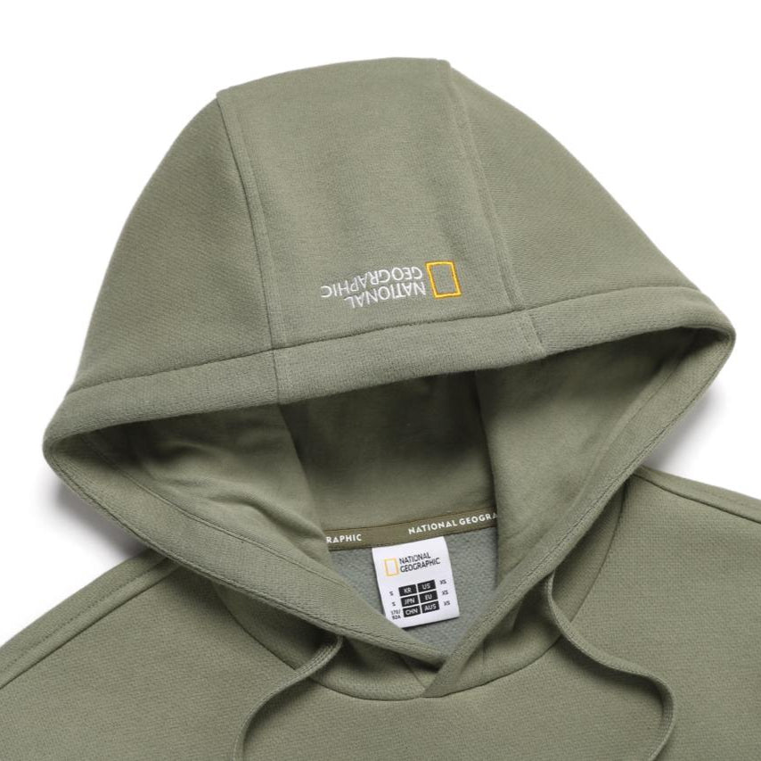 LEUCOS BIG LOGO HOODIE LICHEN KHAKI