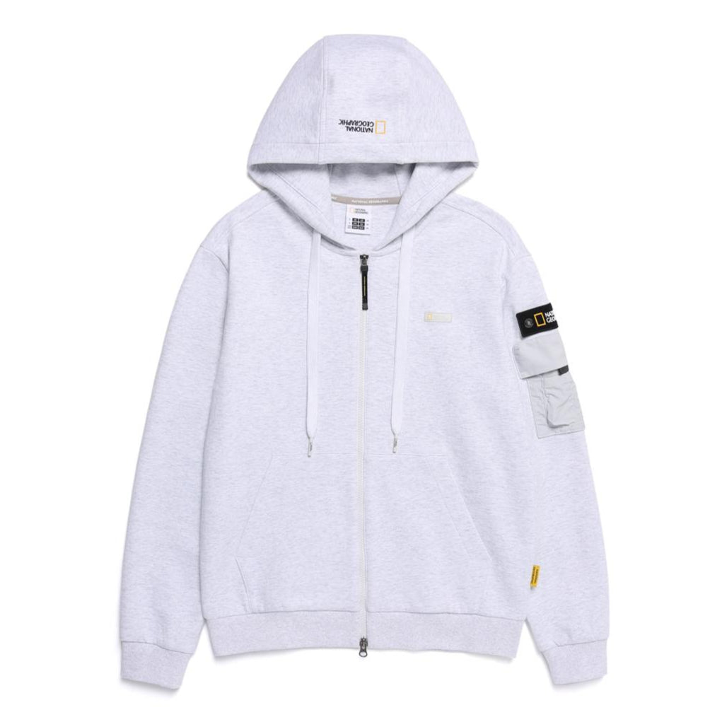 MARGAY FULL ZIP UP HOODIE M/IVORY