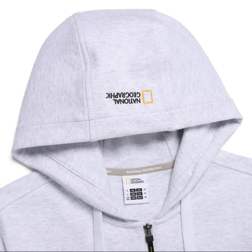 MARGAY FULL ZIP UP HOODIE M/IVORY