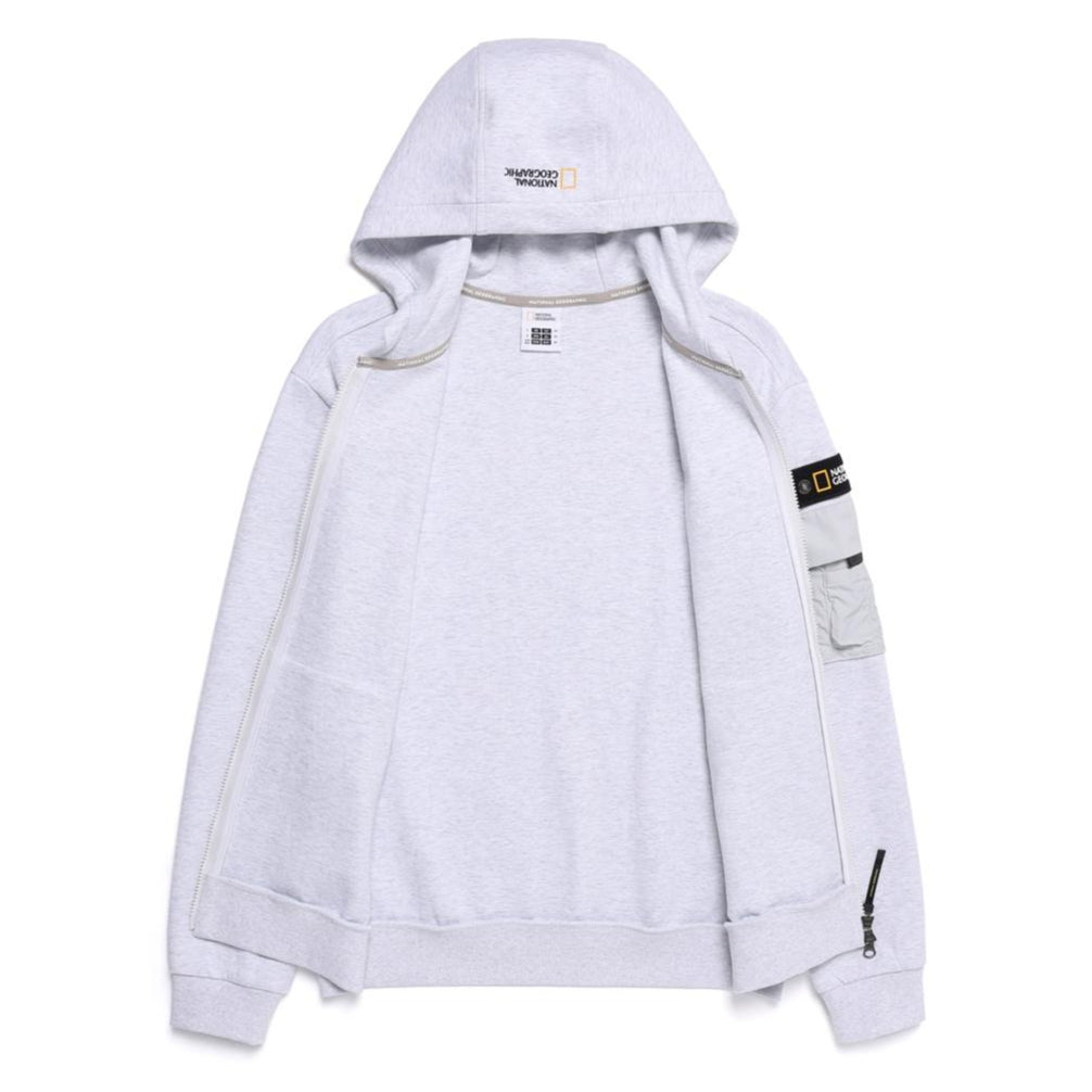 MARGAY FULL ZIP UP HOODIE M/IVORY