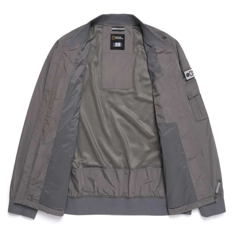 NRN ROMUS BOMBER JUMPER STONE GREY