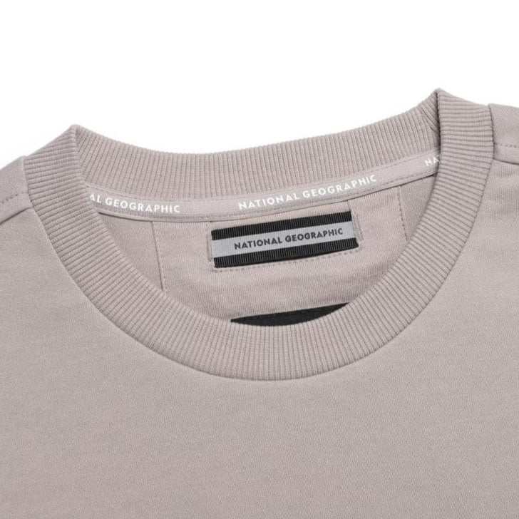 NRN SLEEVE POCKET SEMI-OVER FIT SWEATSHIRT OAK BEIGE