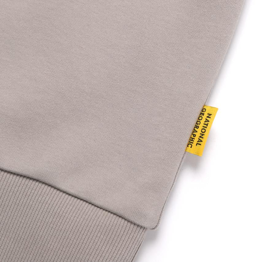 NRN SLEEVE POCKET SEMI-OVER FIT SWEATSHIRT OAK BEIGE